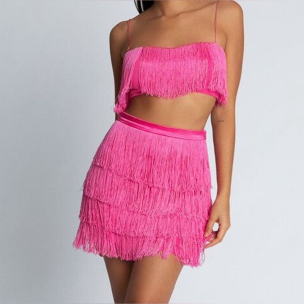 Fringe Pink 2PC